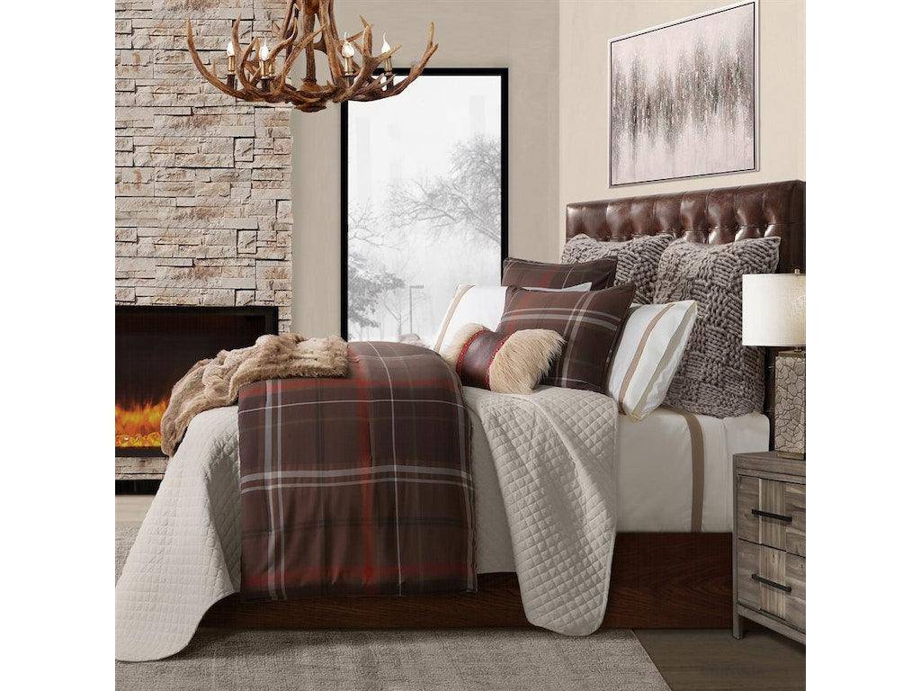 Jackson Plaid 3Pc Comforter Set - King