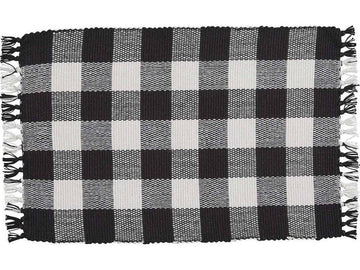 Black/Cream Check Placemat