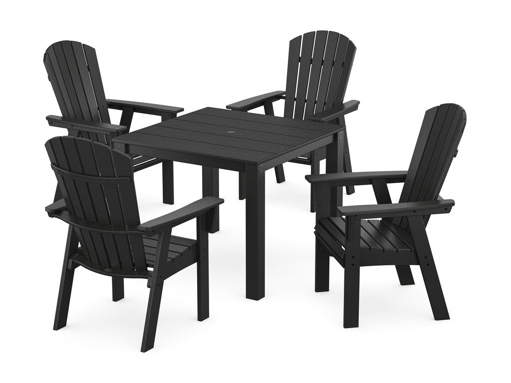 Nautical Curveback Adirondack 5-Piece Parsons Dining Set Photo