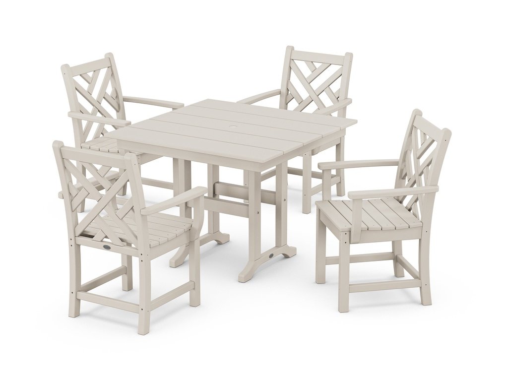 Chippendale 5-Piece Farmhouse Dining Set Photo