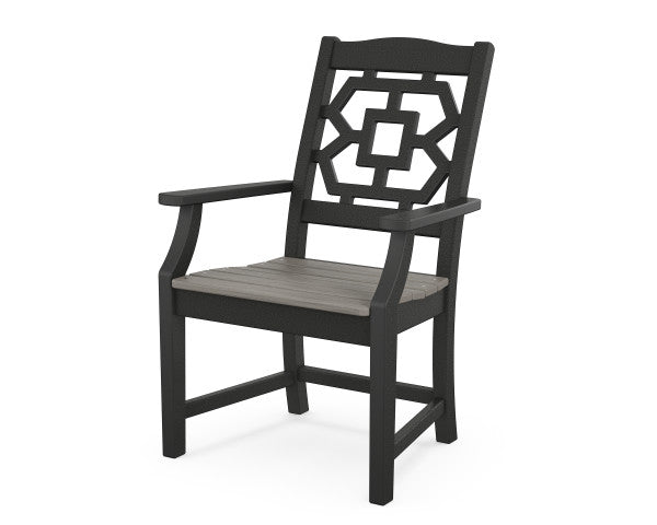 Chinoiserie Dining Arm Chair | Natural Finish - Retreat Home Furniture