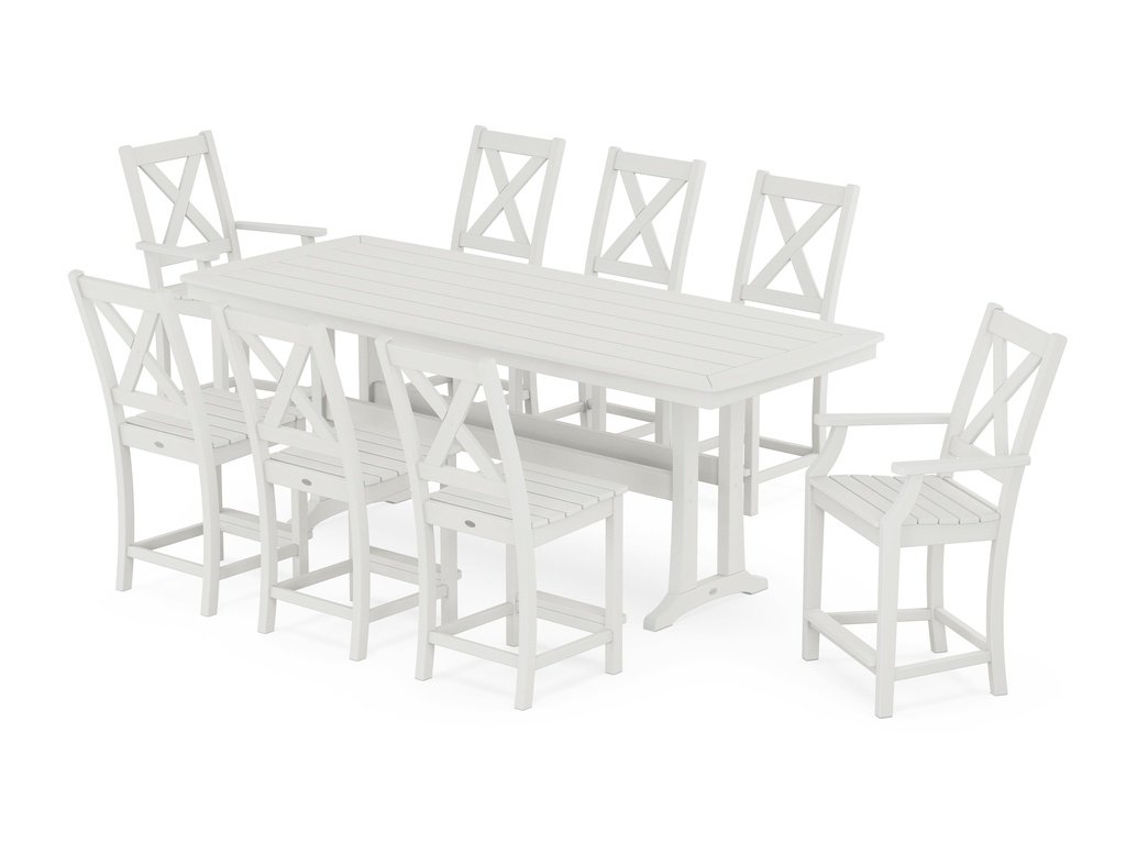 Braxton 9-Piece Counter Set with Trestle Legs Photo