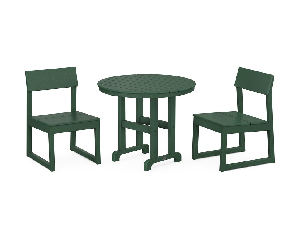 EDGE Side Chair 3-Piece Round Dining Set Photo