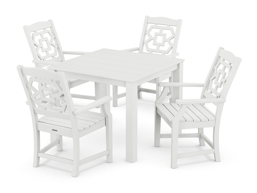 Chinoiserie 5-Piece Parsons Dining Set Photo