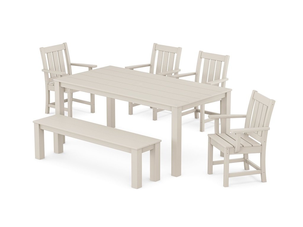 Oxford 6-Piece Parsons Dining Set with Bench Photo