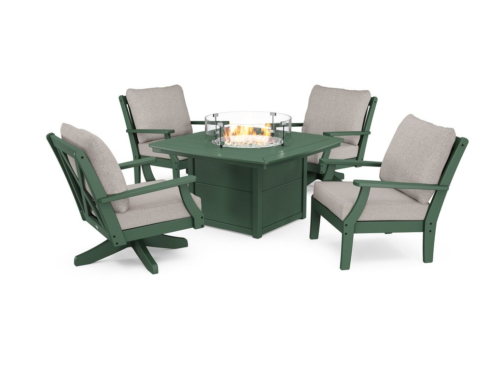 Braxton 5-Piece Deep Seating Set with Fire Table Photo