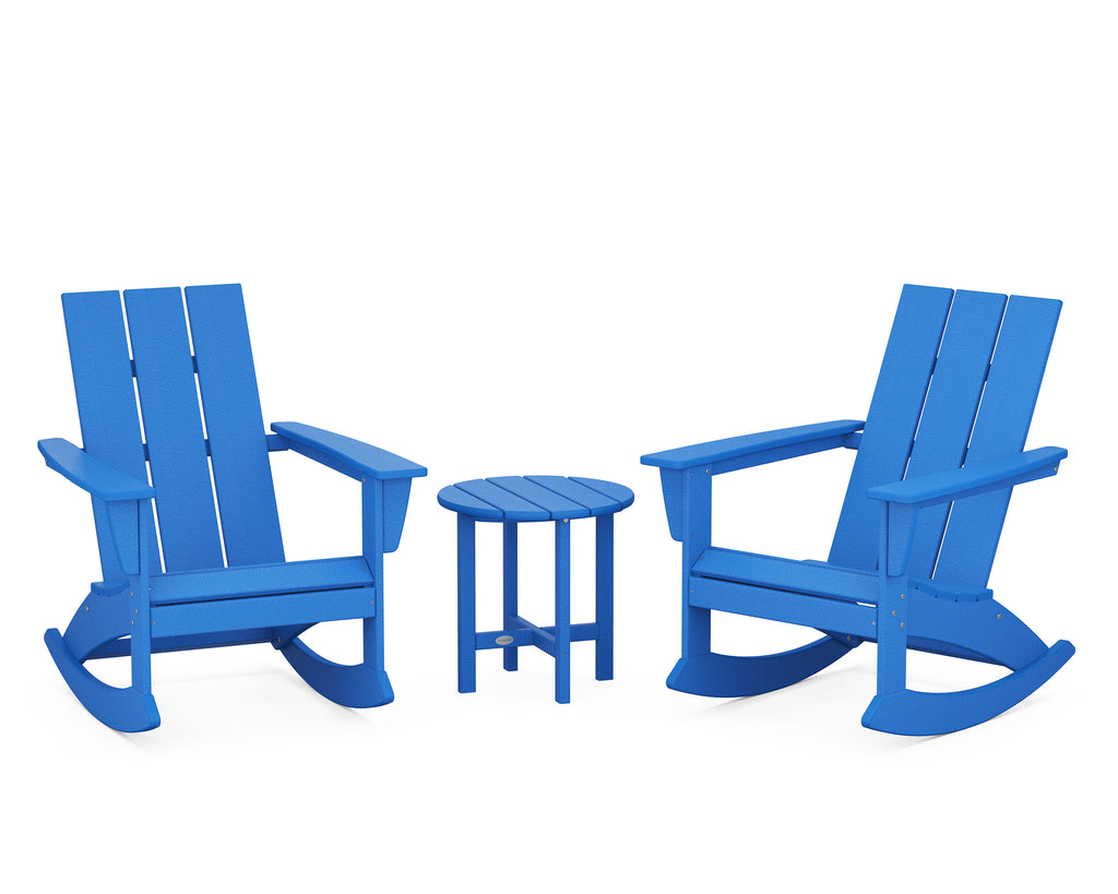 Modern 3-Piece Adirondack Rocking Chair Set - Retreat Home Furniture