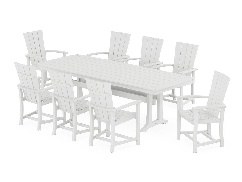 Quattro Adirondack 9-Piece Dining Set with Trestle Legs Photo