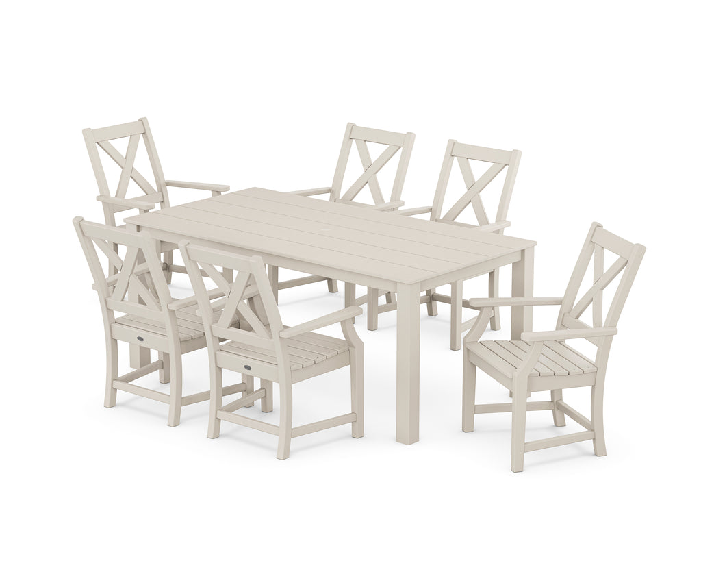 Braxton Arm Chair 7-Piece Parsons Dining Set Photo