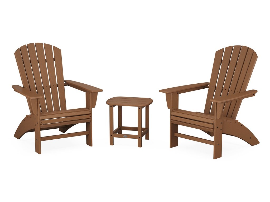 Nautical 3-Piece Curveback Adirondack Set Photo