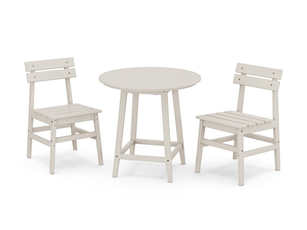 Modern Studio Plaza Chair 3-Piece Round Bistro Dining Set Photo