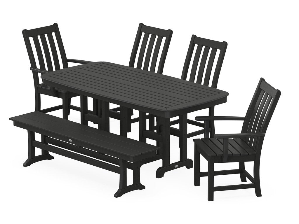 Vineyard 6-Piece Dining Set with Bench Photo