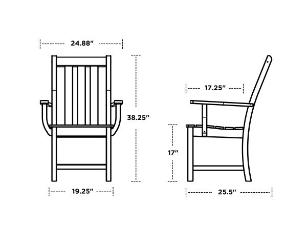 Vineyard Dining Arm Chair | Natural Finish - Retreat Home Furniture