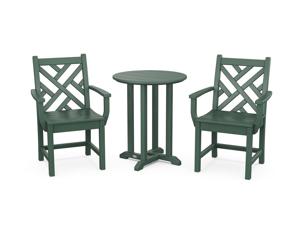 Chippendale 3-Piece Round Dining Set Photo