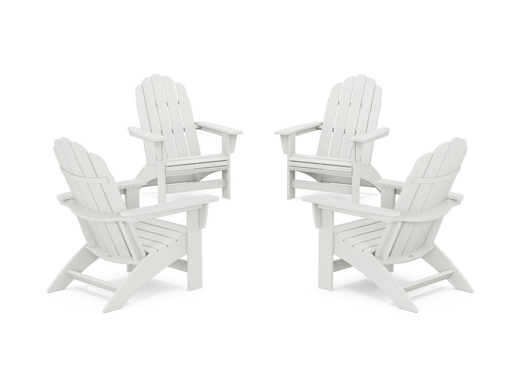 4-Piece Vineyard Grand Adirondack Chair Conversation Set Photo