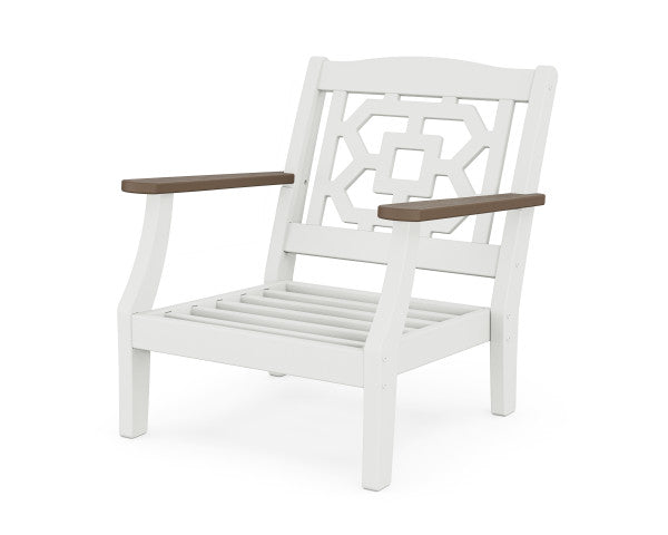 Chinoiserie Deep Seating Chair | Natural Finish - Retreat Home Furniture