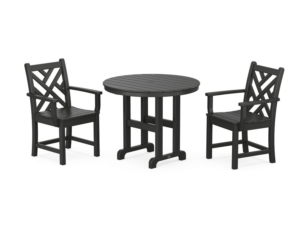 Chippendale 3-Piece Round Dining Set Photo