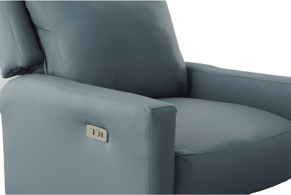 Bungalow Leather Recliner with Power Headrest