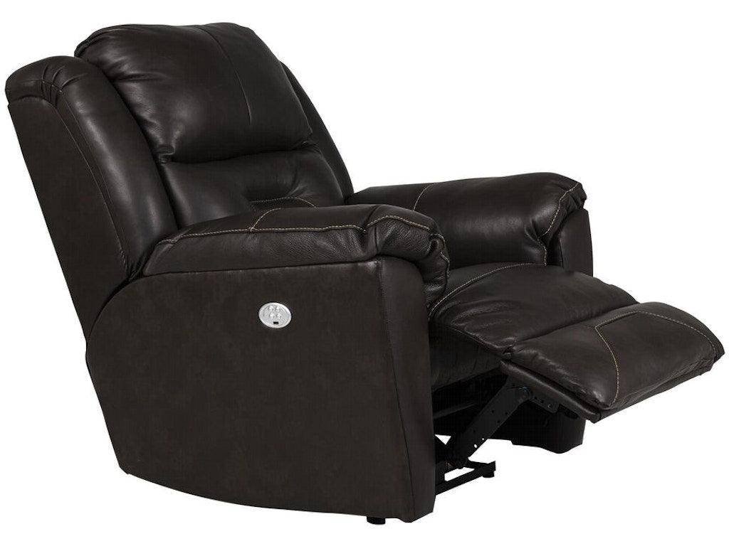 Pandora Leather Power Recliner - Fossil