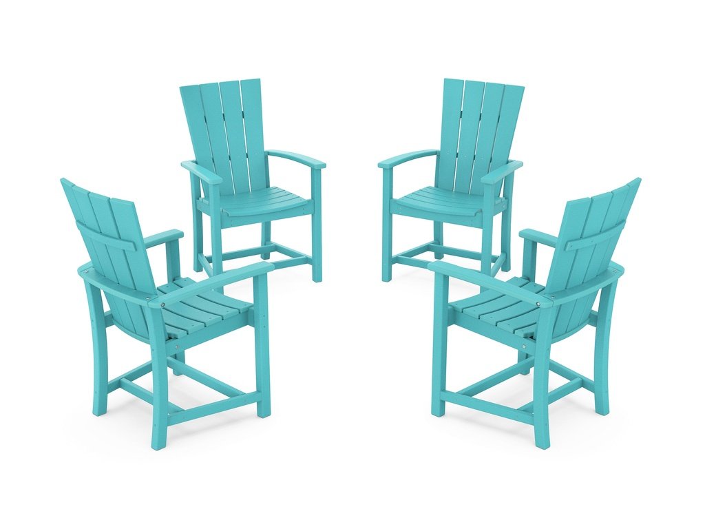 Quattro 4-Piece Upright Adirondack Conversation Set Photo