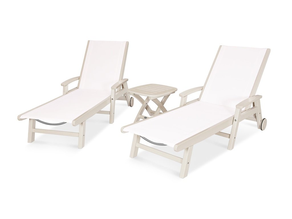 Coastal 3-Piece Wheeled Chaise Set Photo