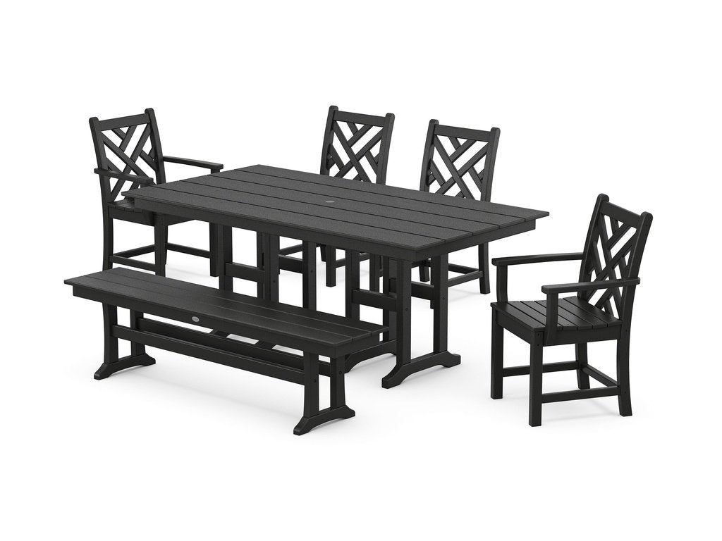 Chippendale 6-Piece Farmhouse Dining Set Photo