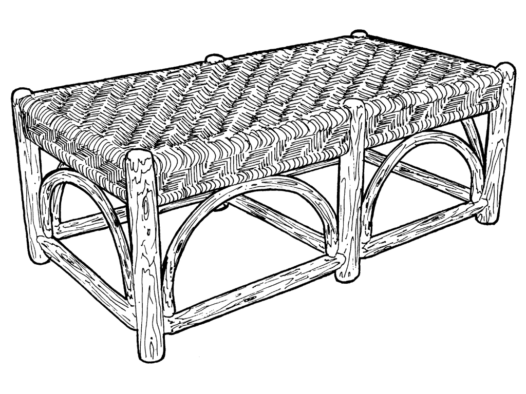 Sun Valley Covered Porch Bench