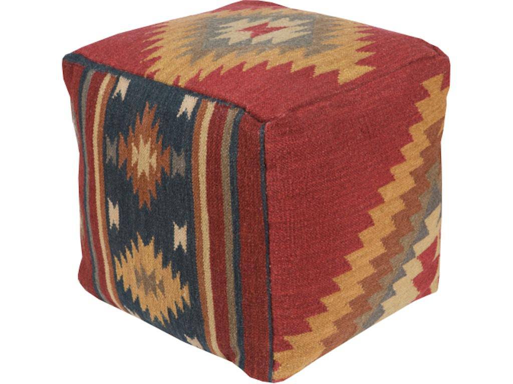 Jewel Tone Pouf 18X18 502516