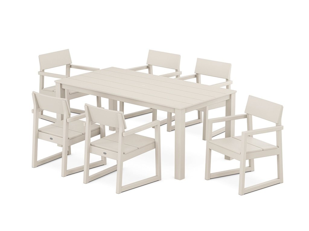 EDGE Arm Chair 7-Piece Parsons Dining Set Photo