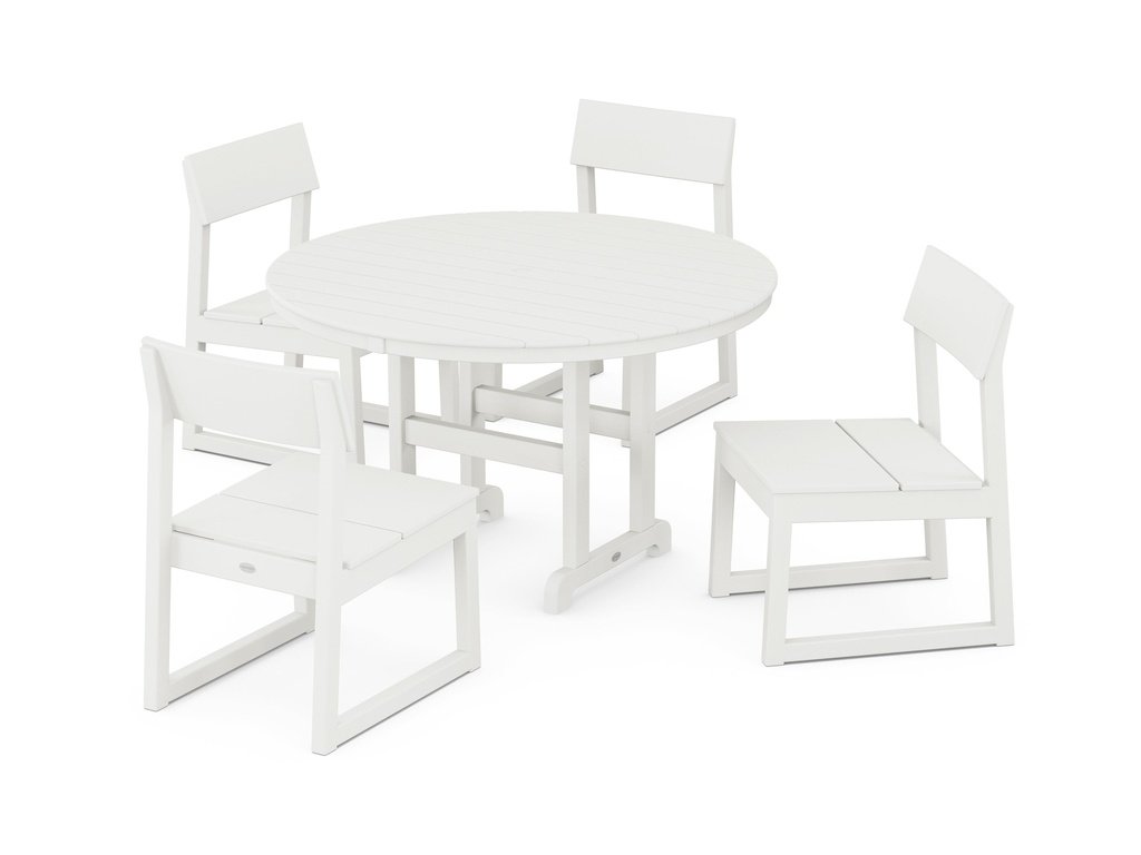 EDGE Side Chair 5-Piece Round Farmhouse Dining Set Photo