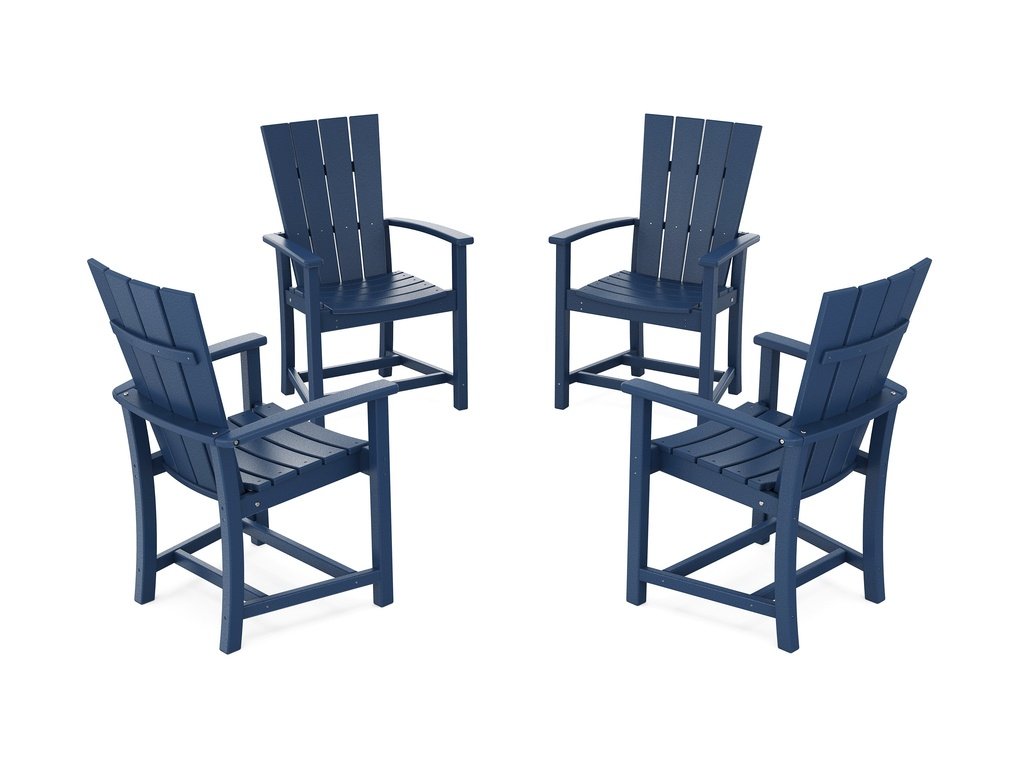 Quattro 4-Piece Upright Adirondack Conversation Set Photo