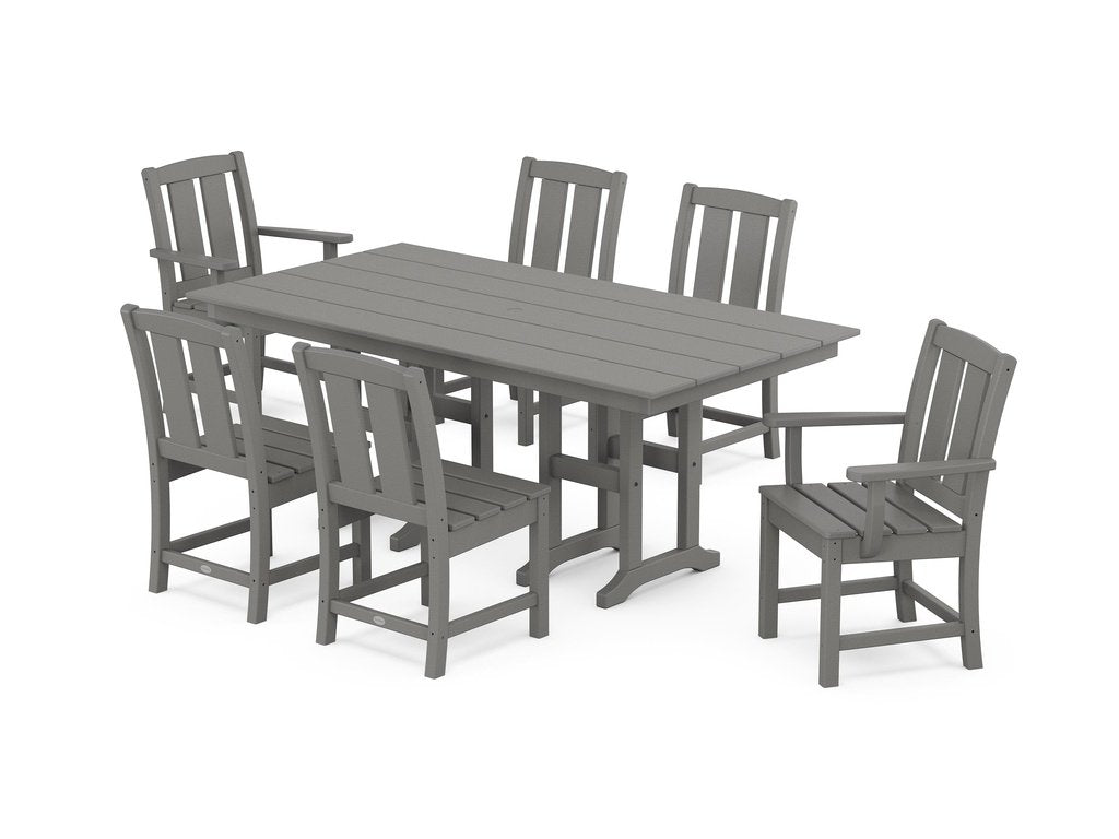 Mission 7-Piece Farmhouse Dining Set Photo