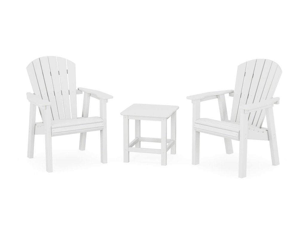 Seashell 3-Piece Upright Adirondack Chair Set Photo