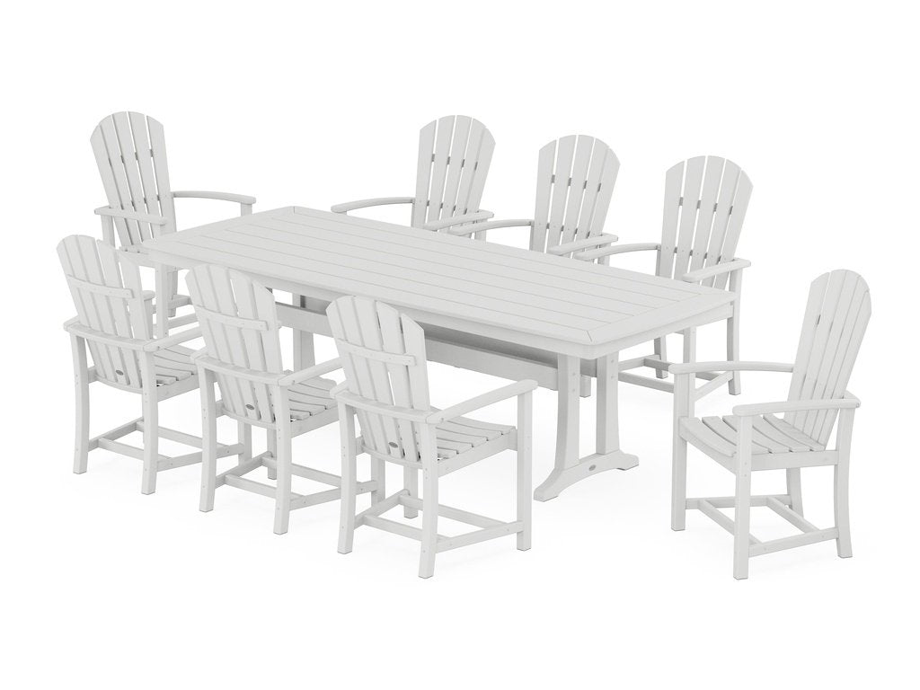 Palm Coast 9-Piece Dining Set with Trestle Legs Photo