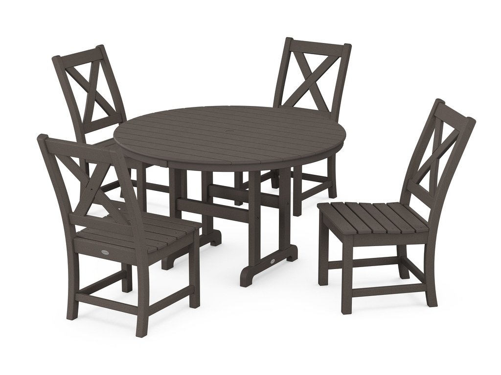 Braxton Side Chair 5-Piece Round Dining Set Photo