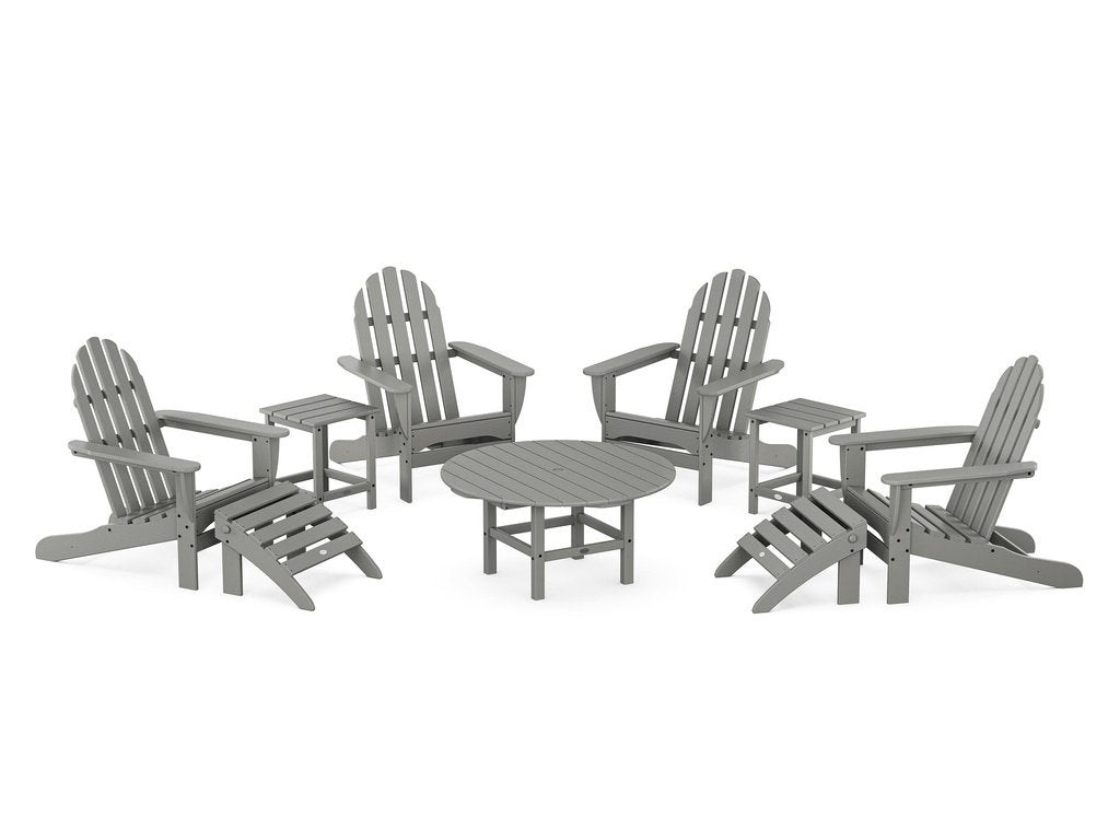 Classic Adirondack Chair 9-Piece Conversation Set Photo