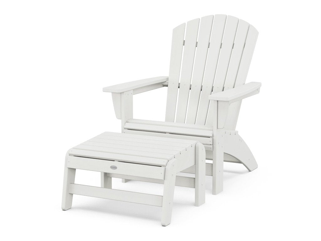 Nautical Grand Adirondack Chair with Ottoman Photo