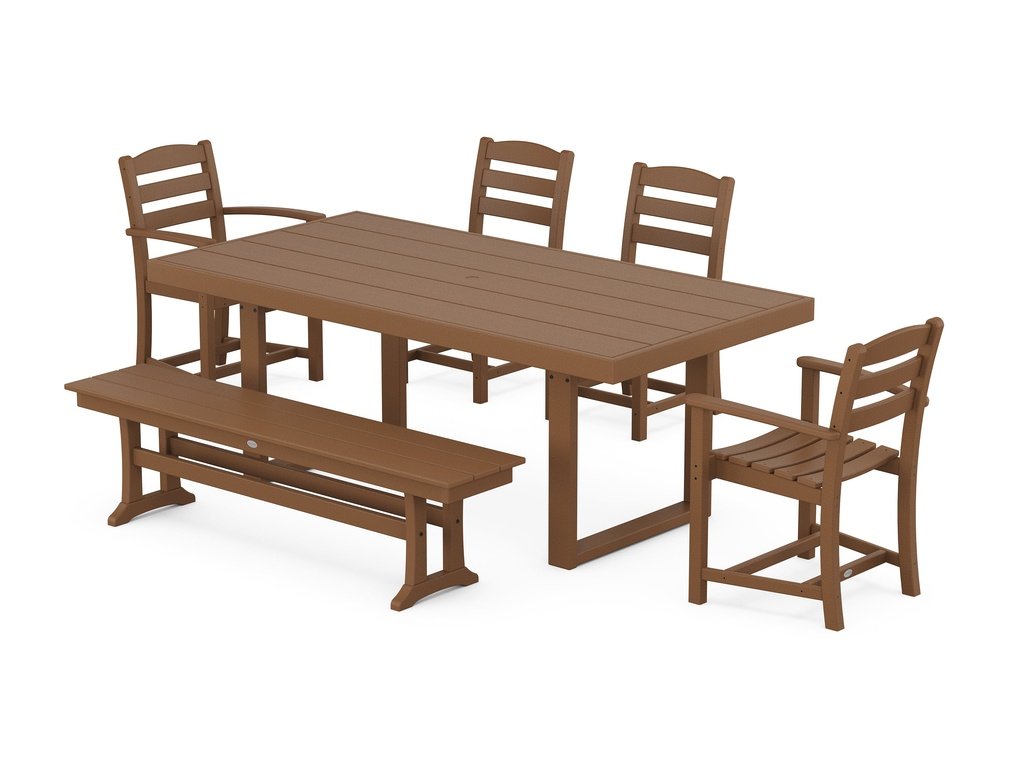 La Casa Café 6-Piece Dining Set with Bench Photo