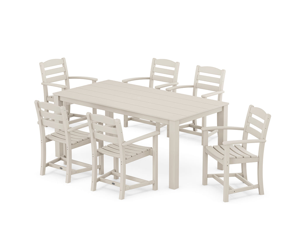 La Casa Cafe' Arm Chair 7-Piece Parsons Dining Set Photo