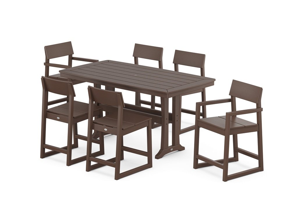 EDGE 7-Piece Counter Set with Trestle Legs Photo