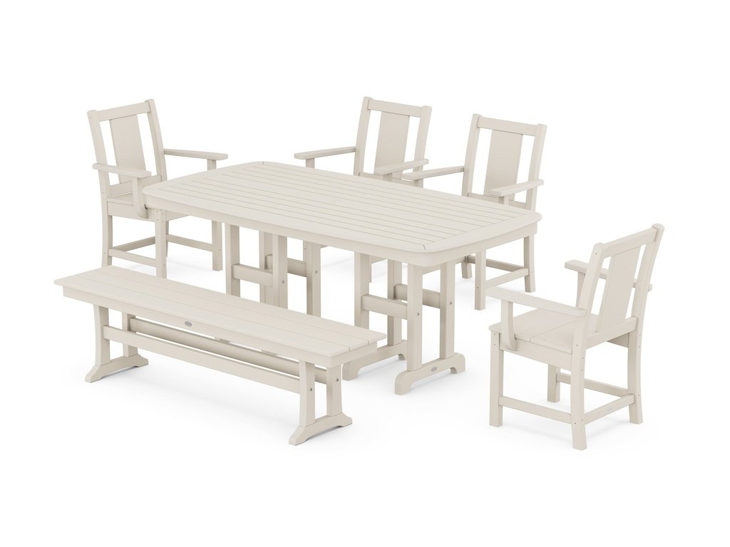 Prairie 6-Piece Dining Set with Bench Photo