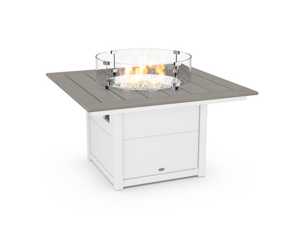 Square 42" Fire Pit Table | Natural Finish - Retreat Home Furniture