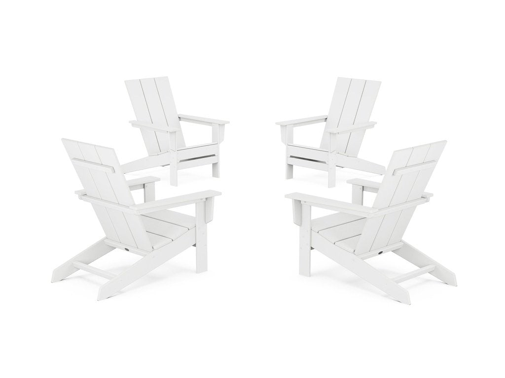 4-Piece Modern Studio Adirondack Chair Conversation Set Photo