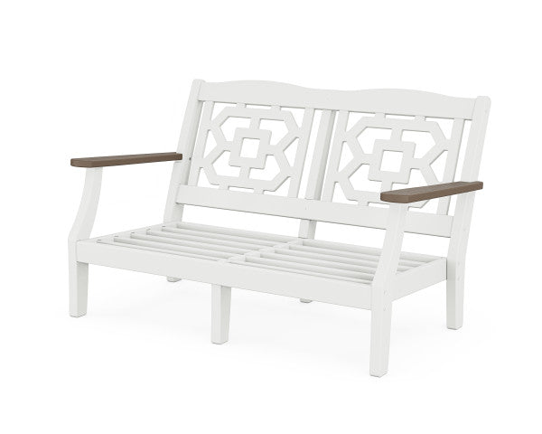 Chinoiserie Deep Seating Loveseat | Natural Finish - Retreat Home Furniture