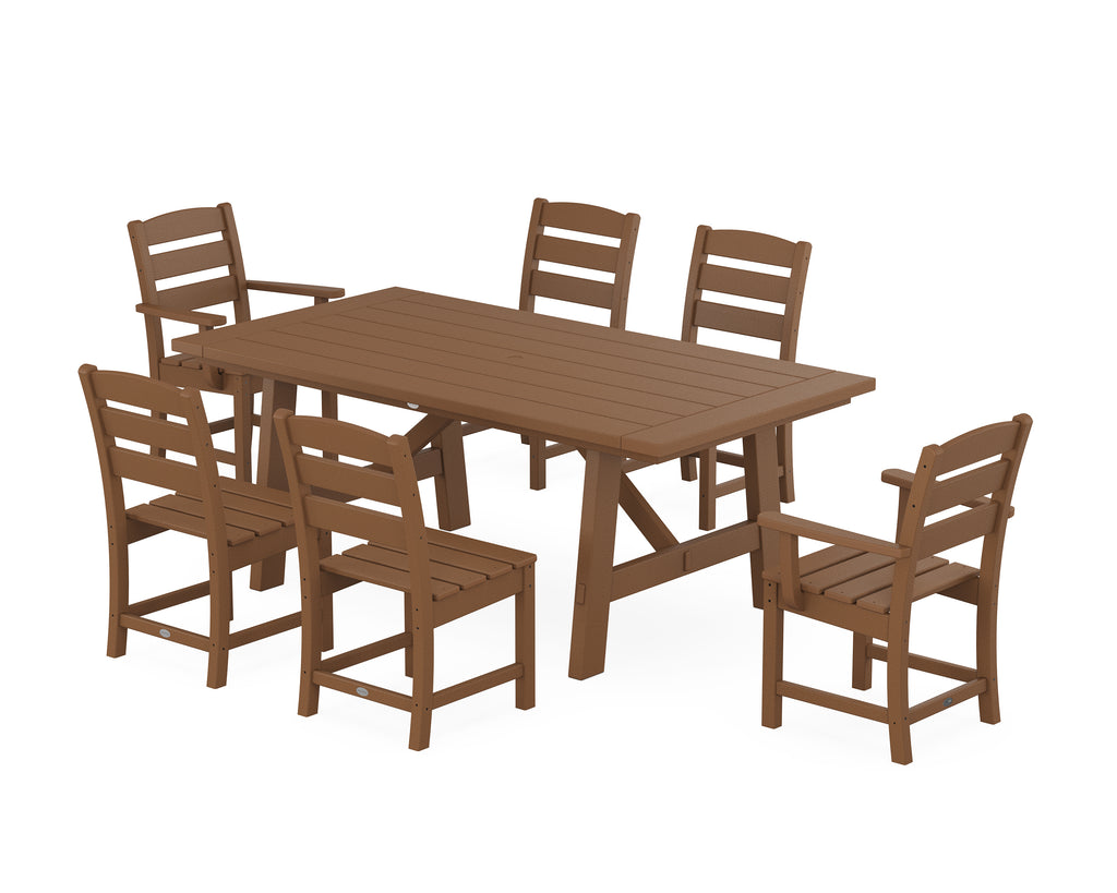 Lakeside 7-Piece Rustic Farmhouse Dining Set Photo