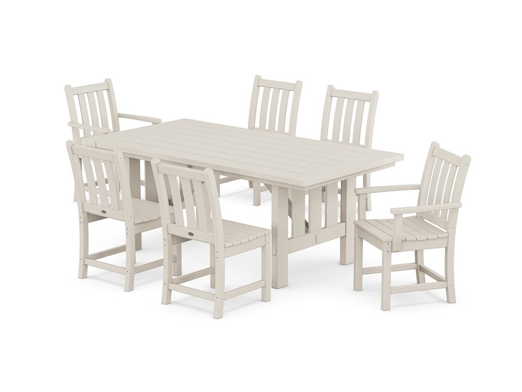 Traditional Garden 7-Piece Dining Set with Mission Table Photo