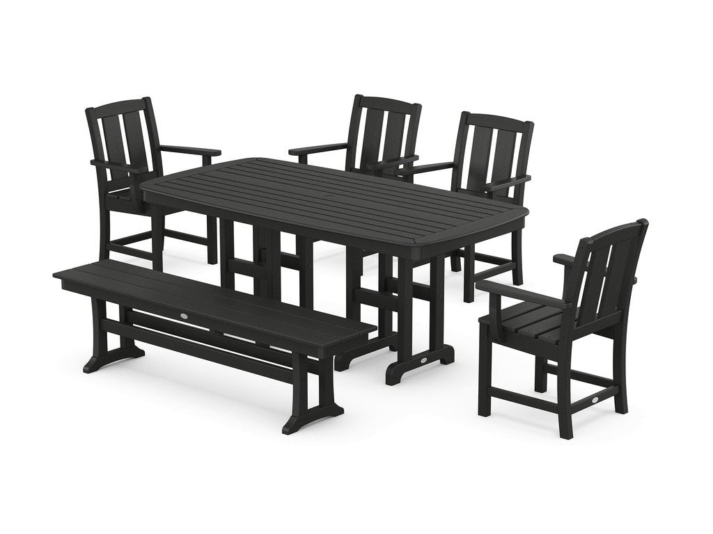 Mission 6-Piece Dining Set with Bench Photo