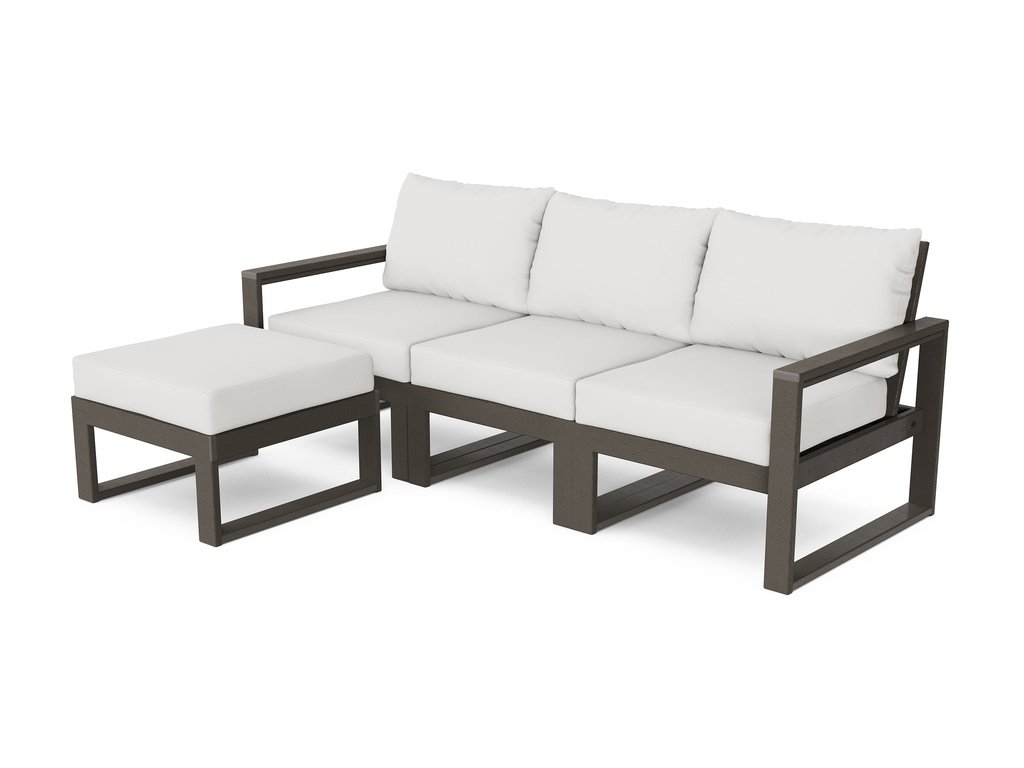 EDGE 4-Piece Modular Deep Seating Set with Ottoman Photo