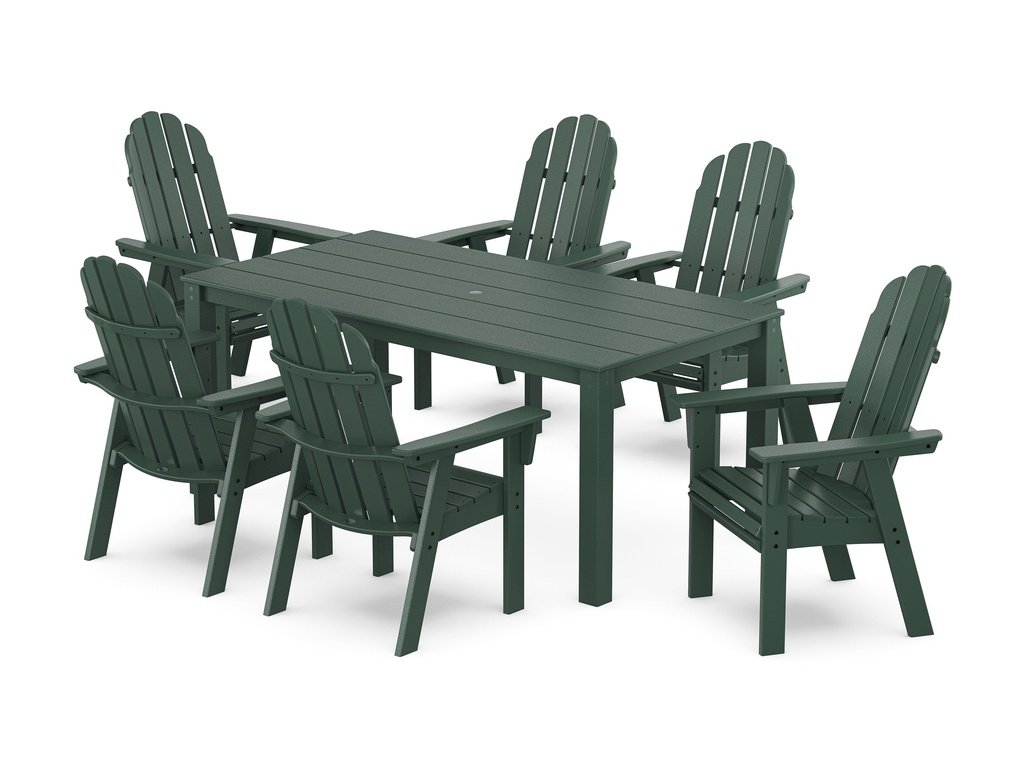 Vineyard Curveback Adirondack 7-Piece Parsons Dining Set Photo