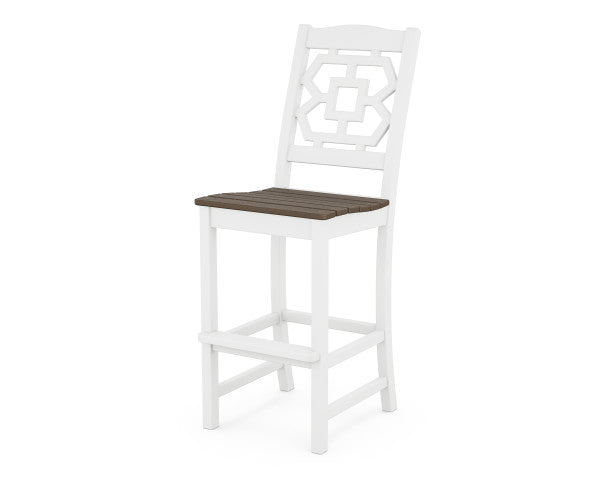 Chinoiserie Bar Side Chair | Natural Finish - Retreat Home Furniture